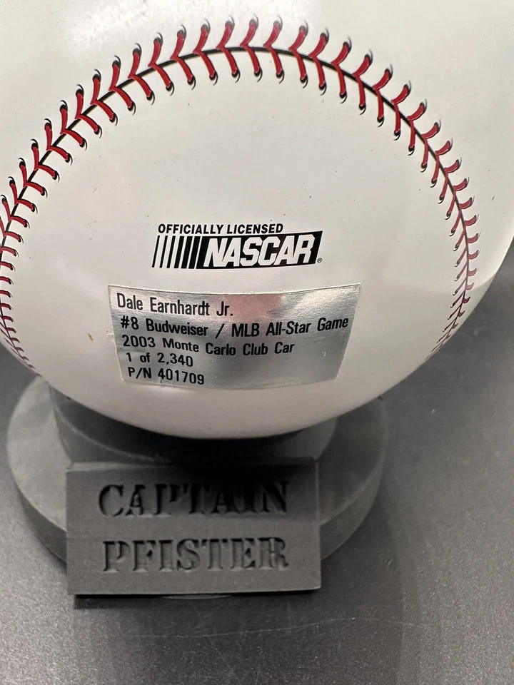 2003 Action Dale Earnhardt Jr. Budweiser MLB All Star Game 1/64 в жестяной мяч - Изображение 3 из 3