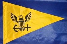 Custom 12"X18" Triangle NAVY Safety Flag recumbent trike SCOOTER jeep UTV