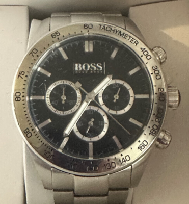 Hugo Boss Men's Chronograph Ikon Black Watch HB.213.1.14.2602