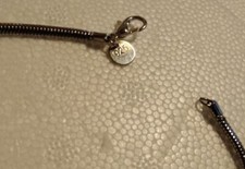 Sterling Silver 925 Flat Snake Chain Bracelet/Anklet 10" x 3mm Weighs 7.6 gr