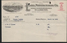 1921 Bill Head Lovell Manufacturing Company Closer Ringers Rat and Mo Letterhead