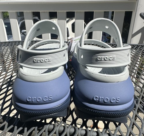 NWT Crocs Mega Crush Women’s Size 7 Mens 5 Matte Grey Sandals - Picture 4 of 9