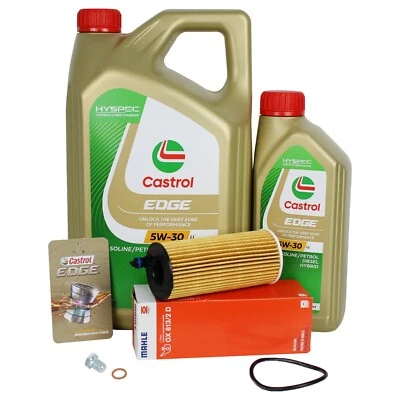 6L Castrol 5W30 LL + Ölfilter OX813/2D für BMW B47 B48 1er 3er 5er X3 X5 LL-04