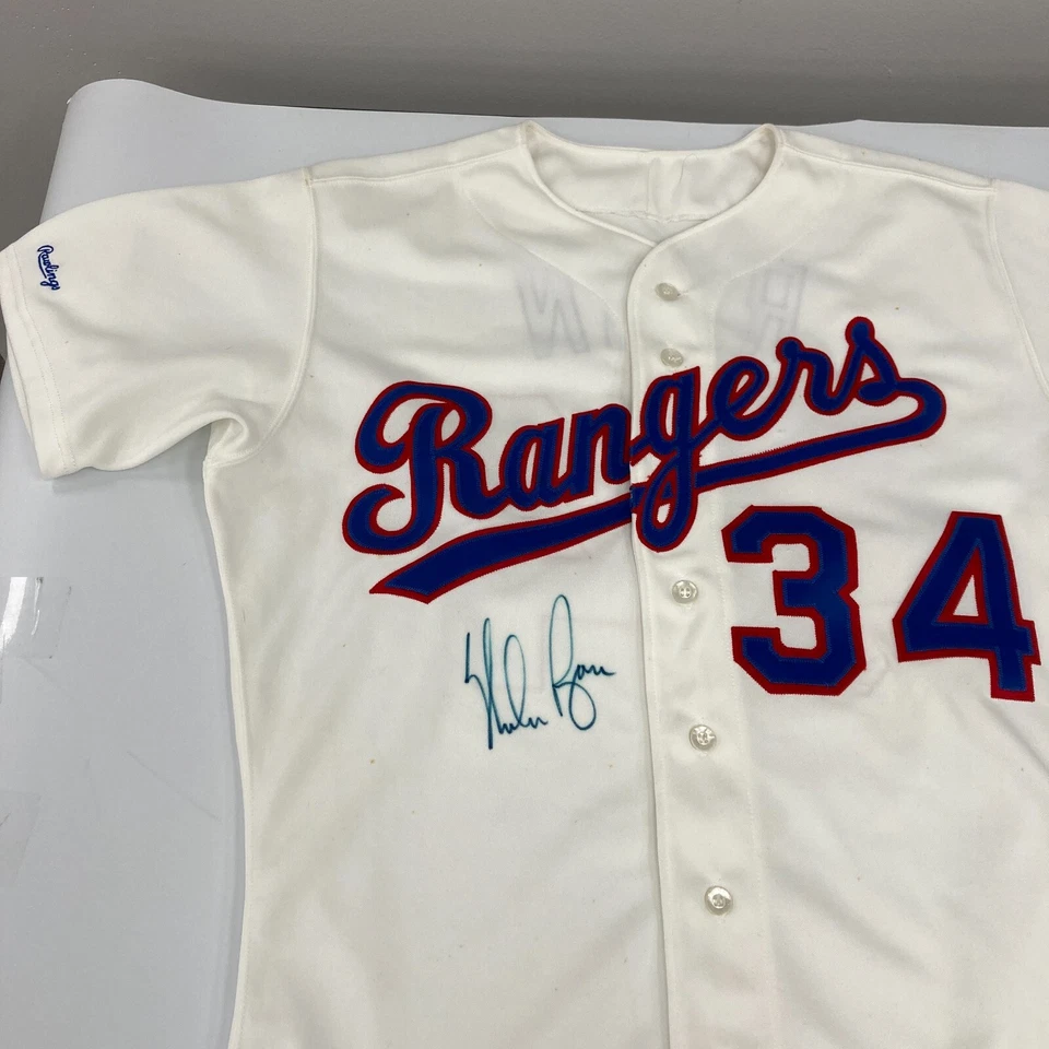 Nolan Ryan Signed Authentic 1990 Texas Rangers Game Model Jersey With JSA COA - Image 2 of 4