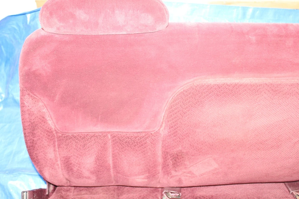 Chevy SUBURBAN 95-99 Tahoe Gmc Yukon tercera fila asiento de banco Borgoña LIMPIO Foto 3 de 4