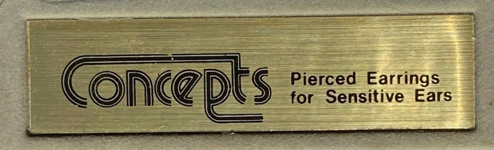 Concepts Pierced Earrings Sensitive Ears 14K Solid Gold & 24K Gold Plated - Image 2 of 4