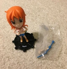 One Piece Nami Anime PVC Toy Figure Gashapon 3.5” Tall Changeable Hands NEW