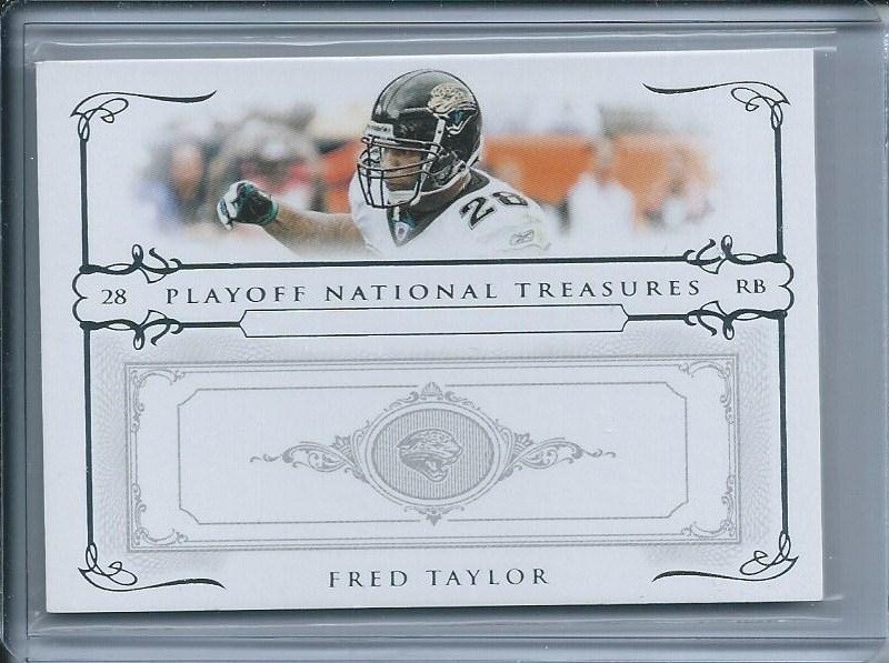 2007 PLAYOFF NATIONAL TREASURES #30 - FRED TAYLOR #ED 048/100