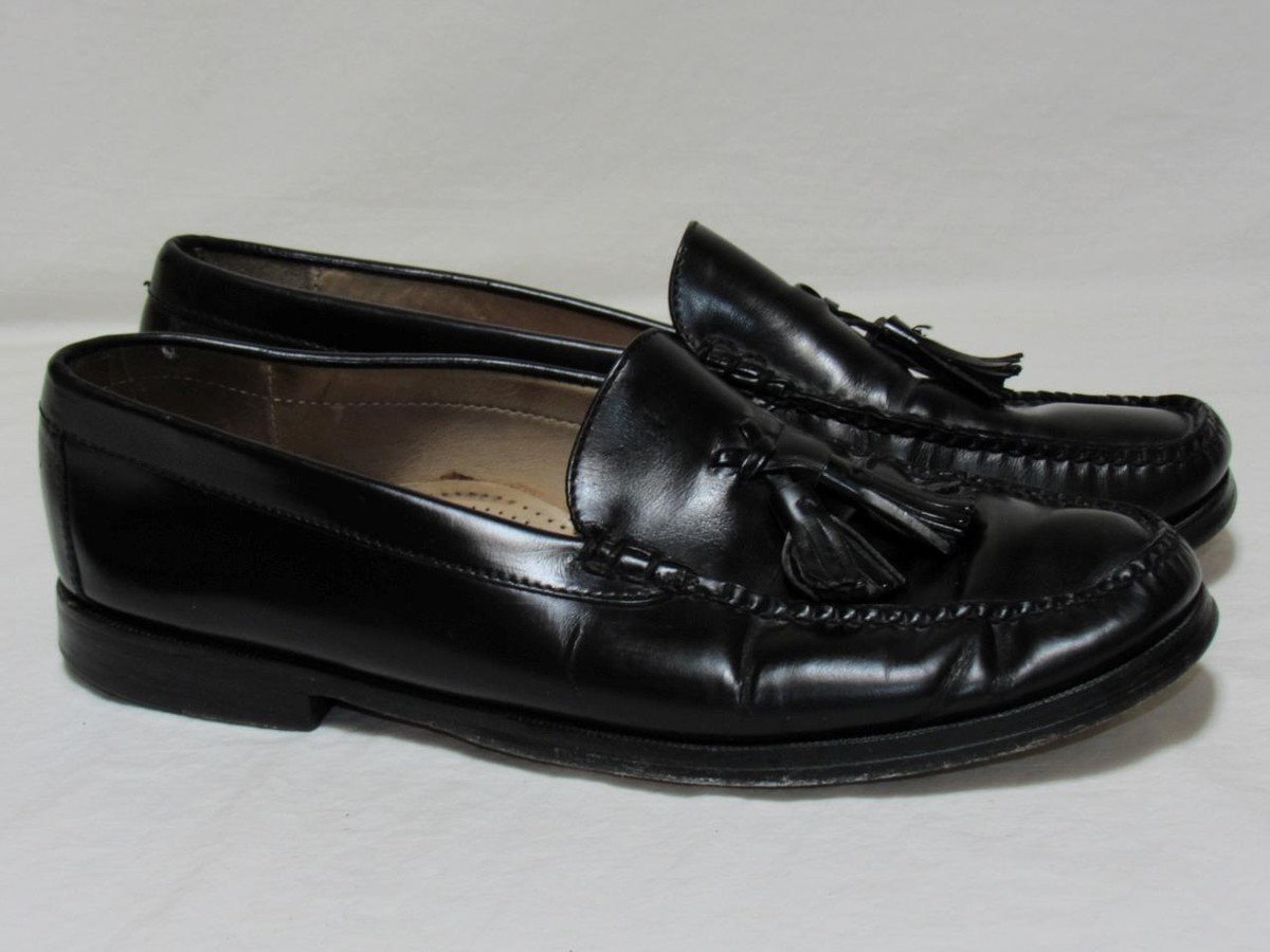 Cole Haan Black‎ Leather Tassel Loafer Mens Dress Shoes Size 11 Bragano × Cole Haan Vintage Bragano Cole Haan Black Pebble  main image 2