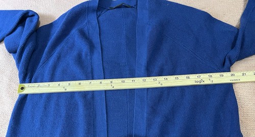 Cyrus Strickjacke Damen blau Strick offene Fronttaschen Langarm Gr. L  - Bild 7 von 7