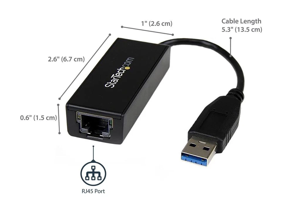 StarTech.com USB 3.0 to Gigabit Ethernet NIC Network Adapter - Image 3 of 4