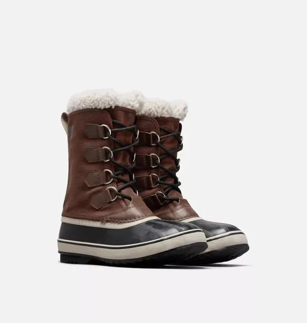 Sorel Men's 1964 Pac Nylon Waterproof Snow Boots Tobacco Black UK 11 DAMAGED BOX