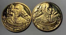 George Washington Medallions + John Jay VGC Uncirculated Franklin Mint 1oz Each