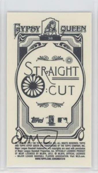 2012 Topps Gypsy Queen Mini Straight Cut James Loney #38 - Image 2 of 2