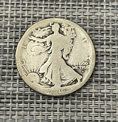 1916 D Walking Liberty Half Dollar AG- #A 2