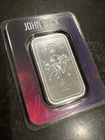 John Wick Ens Causa Sui Continental Bar 1oz Silver .999 Fine in tep