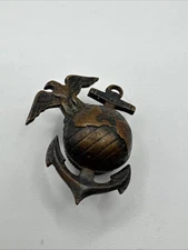 VTG UNITED STATES U.S. MARINE CORPS EAGLE GLOBE & ANCHOR SCREW BACK HAT PIN