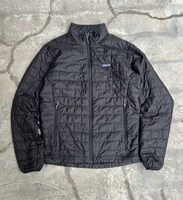 Mens Patagonia Nano Puff Quilted Primaloft Jacket 84212 Full Zip Medium Black