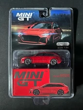 AUDI RS 6 AVANT CARBON BLACK EDITON RED MIJO TSM MODEL MINI GT DIECAST 2021