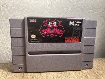 Joe & Mac (Super Nintendo Entertainment System, 1992) - Cart Only - Authentic -