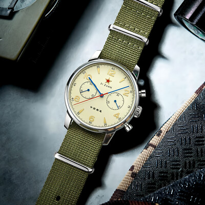SEAGULL 1963 Exhibition Case Sapphire Glass Chronograph Mechanical Watch 40MM