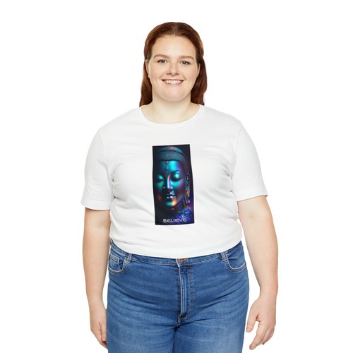 Buddha Lumina Believe Unisex Jersey Short Sleeve Tee by Art Essential - Picture 20 of 97