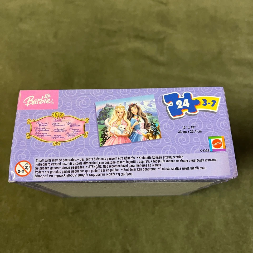 Rompecabezas Barbie con licencia La princesa y el mendigo edades 3-7 nuevo y sellado Foto 4 de 4