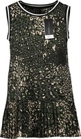 Neu! Marc Cain Damen Blusen Top Khaki, Beige, Schwarz, Gr. N1 / 34