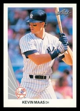 1990 LEAF #446 KEVIN MAAS RC ROOKIE CARD YANKEES