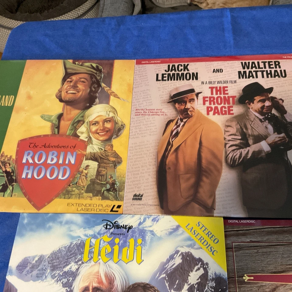 LaserDisc - Heidi, Robin Hood, The Front Page, ++ 7 Discs - Image 2 of 4