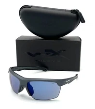 WILEY X  Youth Force Swift Graphite /  Swift Blue Mirror 66mm Sunglasses