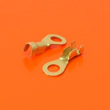 High Quality M5 5.3mm Uninsulated Crimp Ring Terminal - Pack Sizes 10 to 100 