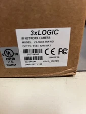 3xlogic VX-3M-B-RIAWD Bullet Camera 2048x1536 3 MP H.264 MJPEG MPEG-4