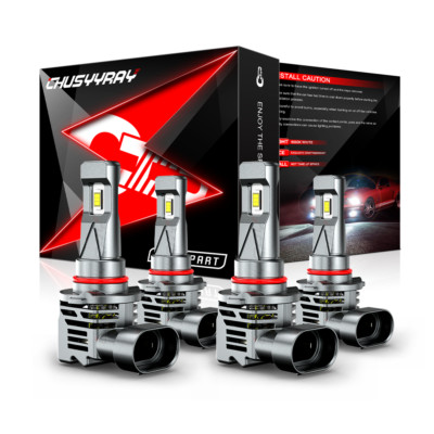 For Chrysler 300M 1998-2004 - 4X 9005 9006 LED Headlight Bulbs High Low Beam
