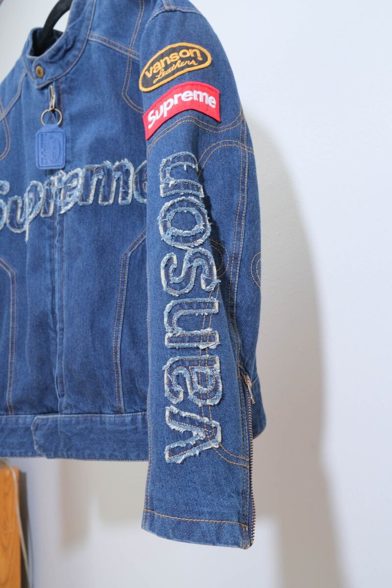 Supreme Vanson Leathers Cordura Denim S Small Jacket Supreme Vanson Leathers Cordura Denim S Small Jacket