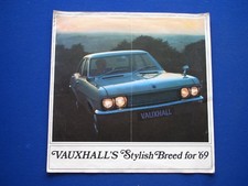 VAUXHALL’S Stylish Breed For ‘69 Car Brochure - Viva, Victor, Ventora, Cresta