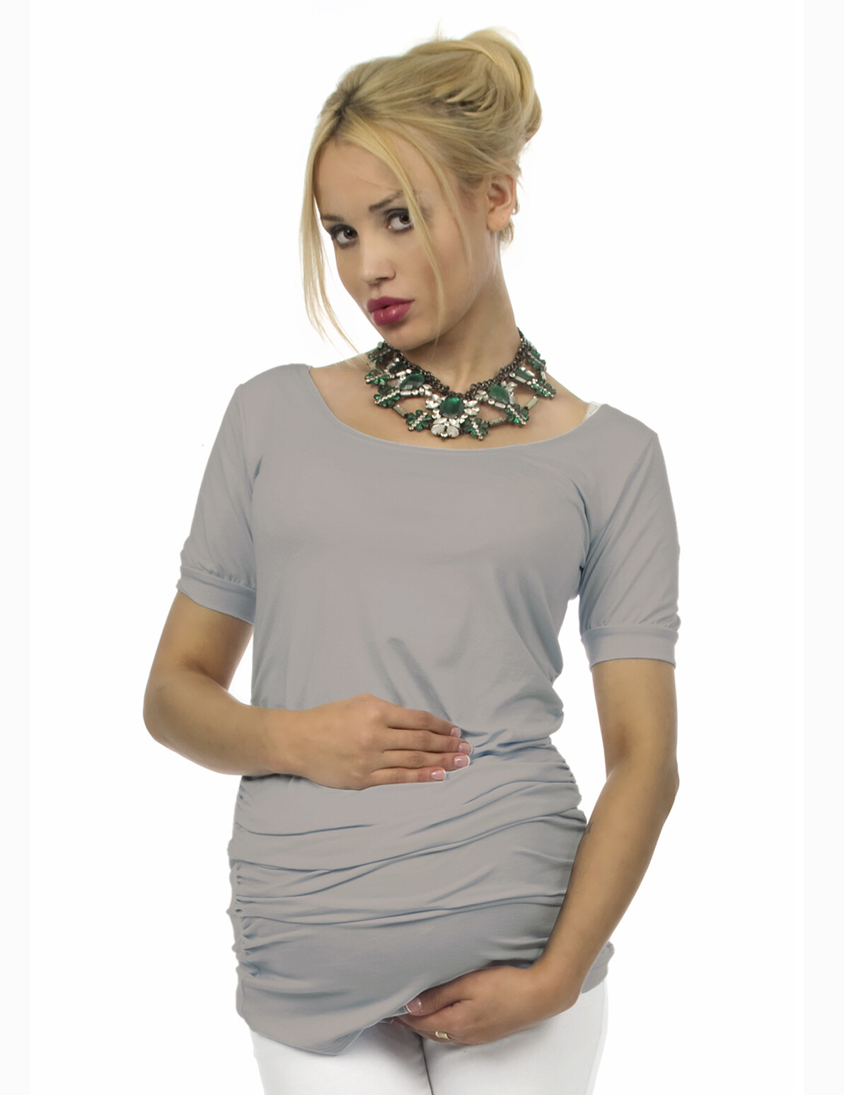 Baby An Bord Still Shirt Damen - Schwangerschafts T-Shirt Zum Stillen