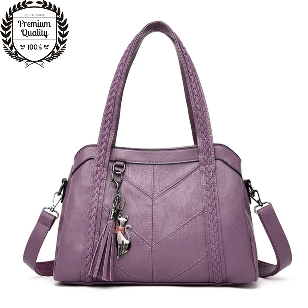 School Handbag Bag Classic GENUINE LEATHER Casual Daily Sling Crossbody Tote