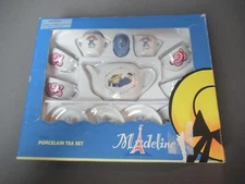 NIB Madeline Doll Porcelain Tea Party Set - 13 Pcs - by Schylling 2002  - l4 sb