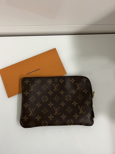 louis vuitton monogram etui voyage pm fuschia pouch | eBay