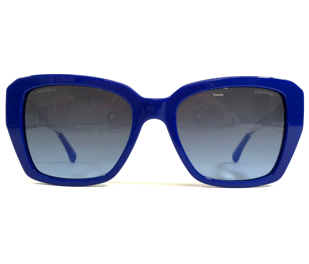 Chanel Sunglasses 5263 c.1445/S2 Blue Clear Square Frames with Blue Lenses