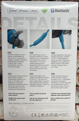 Bose SoundSport 761529-0020 Wireless Sweat Resistant InEar