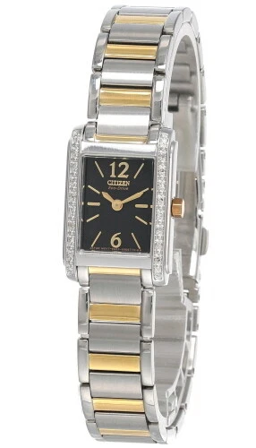 Citizen Eco-Drive Black Dial SSl Women's Watch EW9464-57E -Store Display
