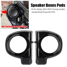 6.5" Lower Vented Fairing Speaker Pods For Harley Touring Street Electra Glide