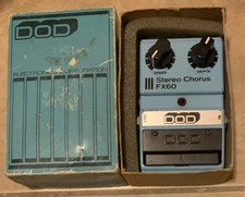 DOD Digitech FX60 Stereo Chorus Vintage Guitar Effect Pedal In Box w/ Manual
