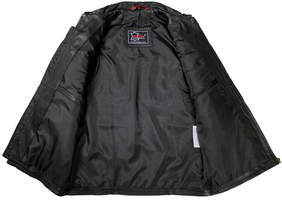 MDM Lederweste Herren Biker Lederweste Racing Biker Produktbild-Vorschau 8