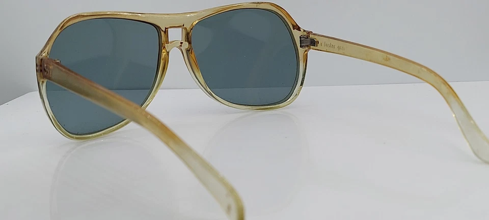 Винтажные солнцезащитные очки Foster Grant коричневые полупрозрачные оправы Pilot США - Изображение 3 из 4