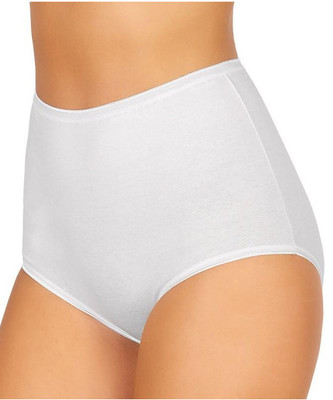 Jadea Pack da 3 Culotte 05 In Cotone Elasticizzato Vita Alta Bianco