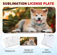10 Pcs Sublimation License Plate Blanks 6"x 12" Metal Aluminum for Custom Design