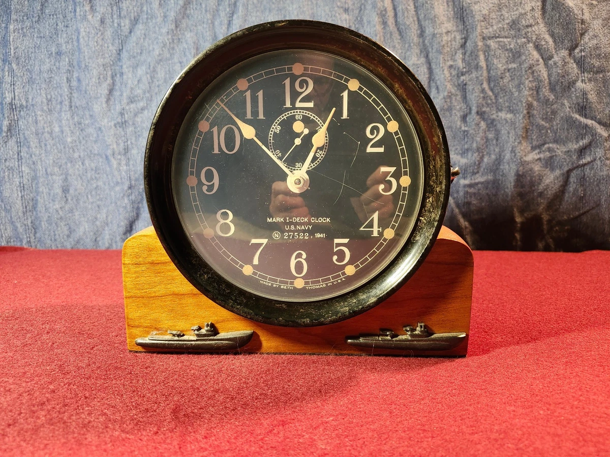 Seth Thomas US Navy Deck Clock Antique Maritime Clocks for sale | eBay